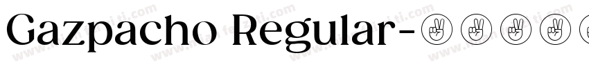 Gazpacho Regular字体转换